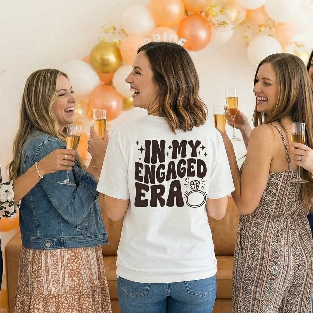 Personalized Oversized T-Shirt "In My Engaged Era"