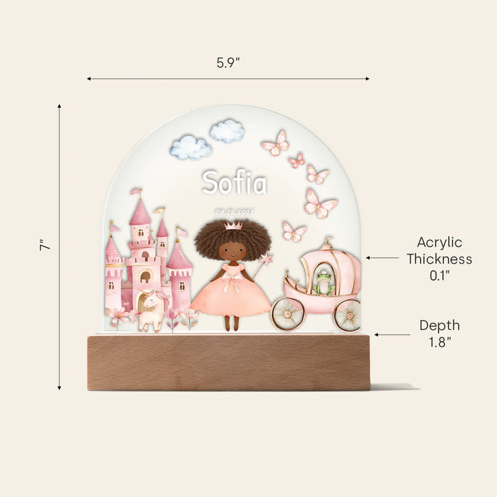 Personalized Night Light "Princess Dream"