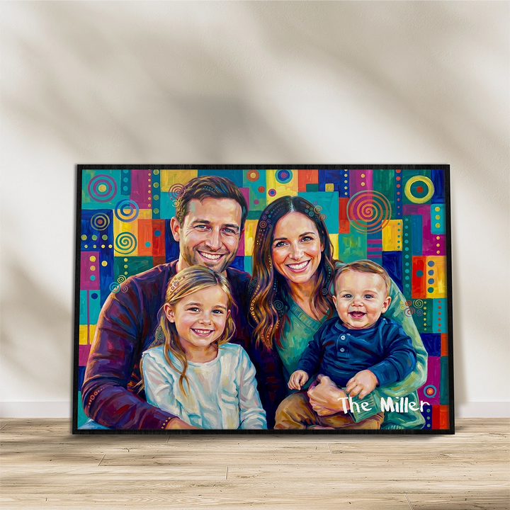 Personalized Family Poster "Pop Art"