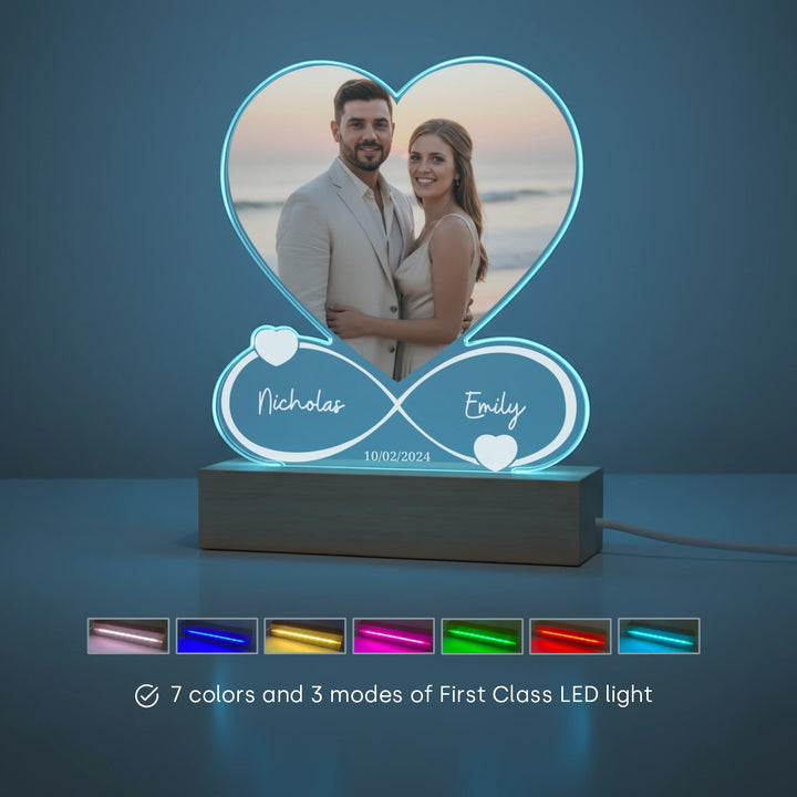 Personalized Acrylic Light "Forever" | Night Light, Decorative Light
