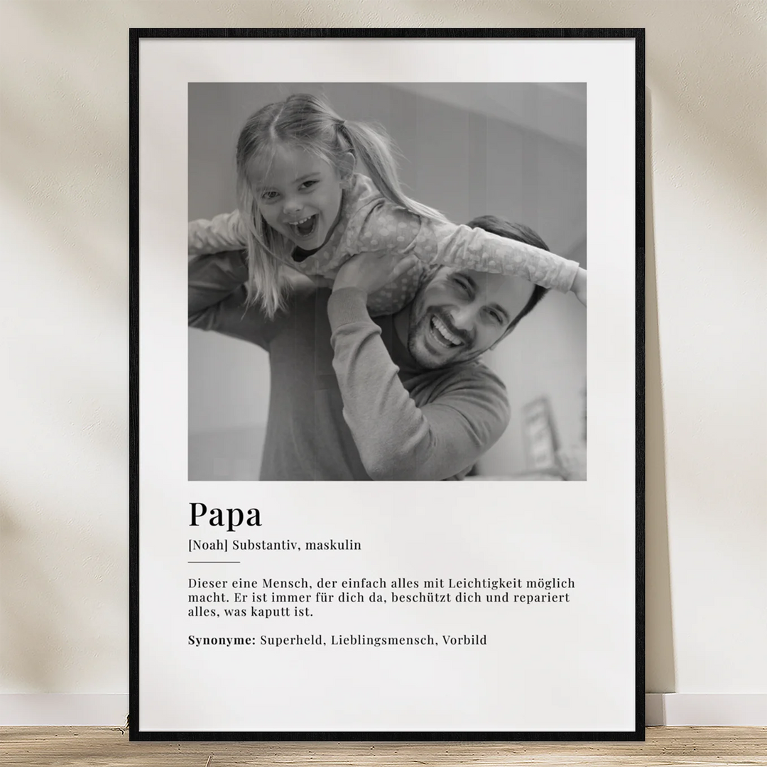 Fotoposter "Papa Definition"