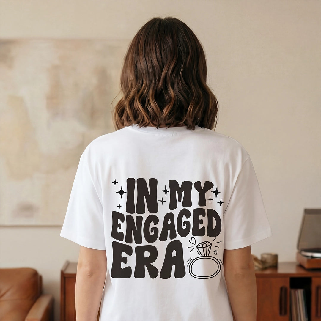 Personalized Oversized T-Shirt "In My Engaged Era"