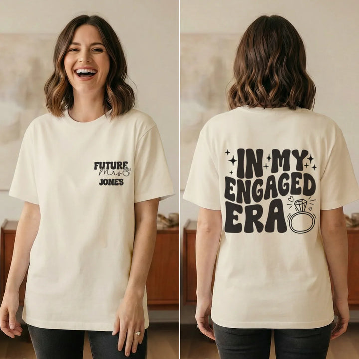 Personalized Oversized T-Shirt "In My Engaged Era"