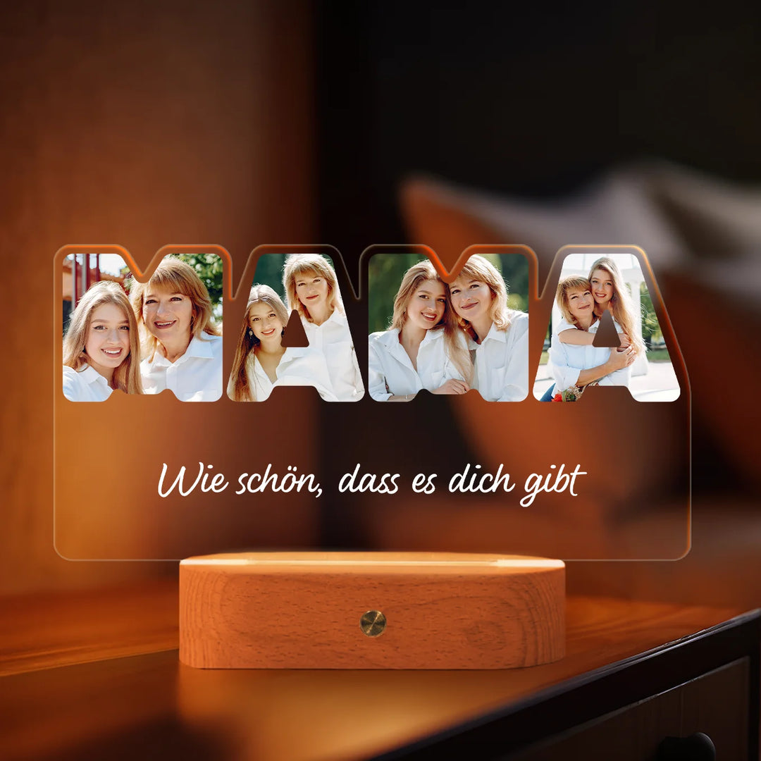 Personalisiertes Acryl-Licht ''MAMA'' 