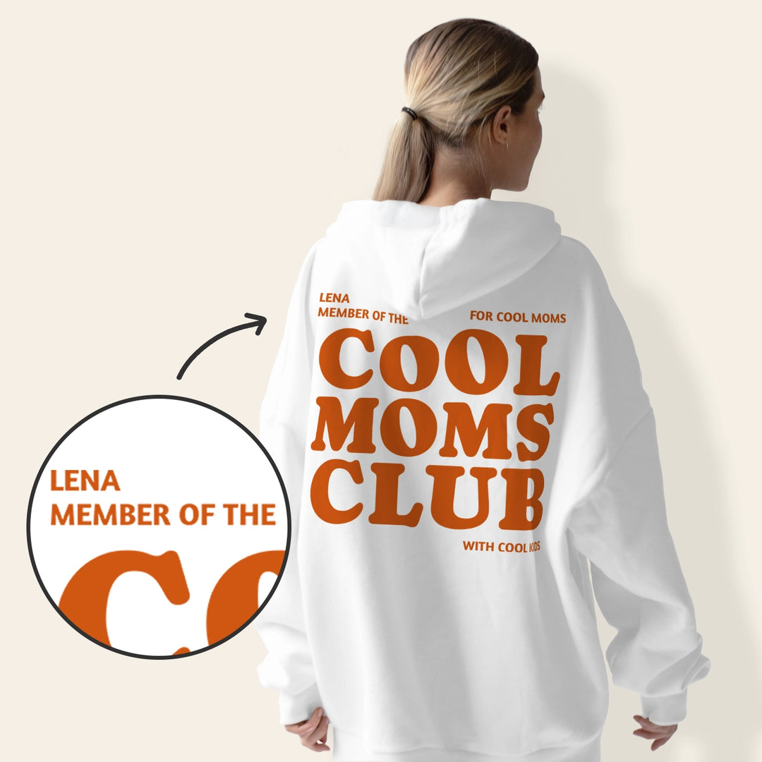 Personalisierter Hoodie "Cool Moms Club"