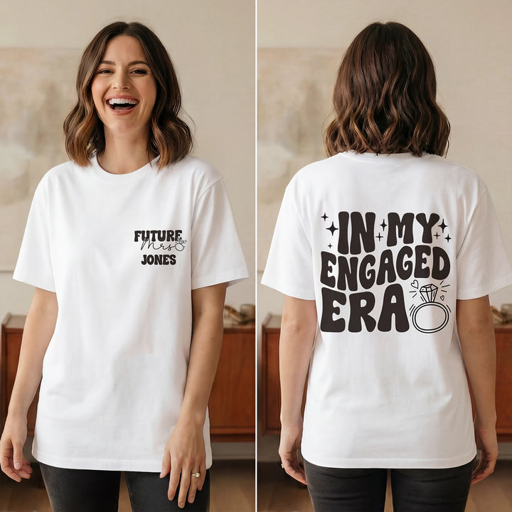 Personalized Oversized T-Shirt "In My Engaged Era"
