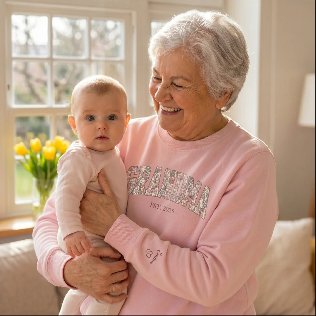 Personalized Sweater "Grandma’s Garden"