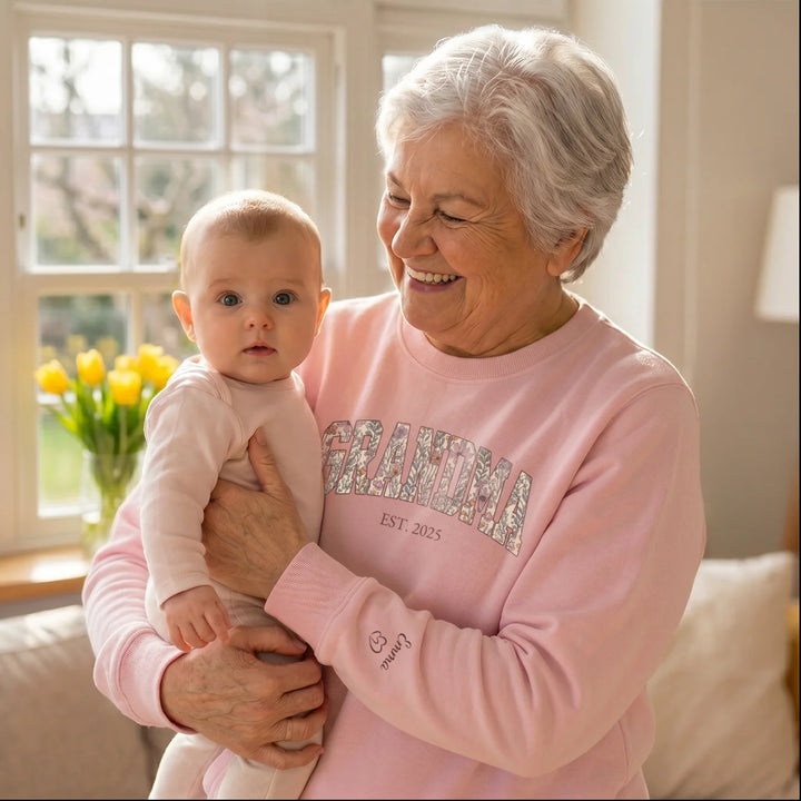 Personalized Sweater "Grandma’s Garden"
