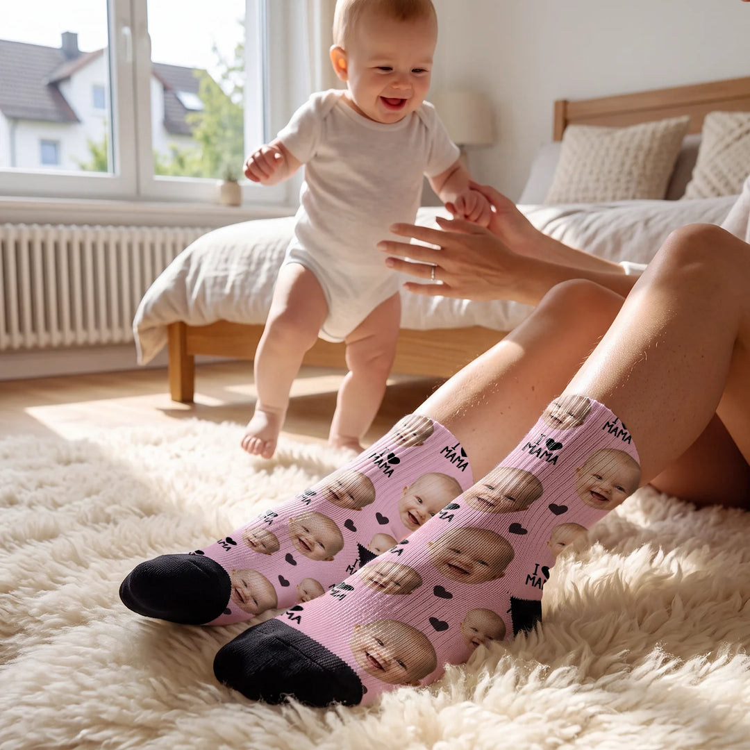 Personalized Socks "Photo Baby"
