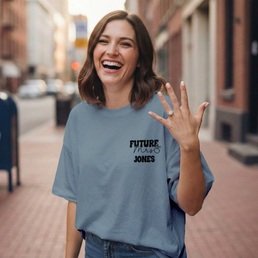 Personalized Oversized T-Shirt "In My Engaged Era"