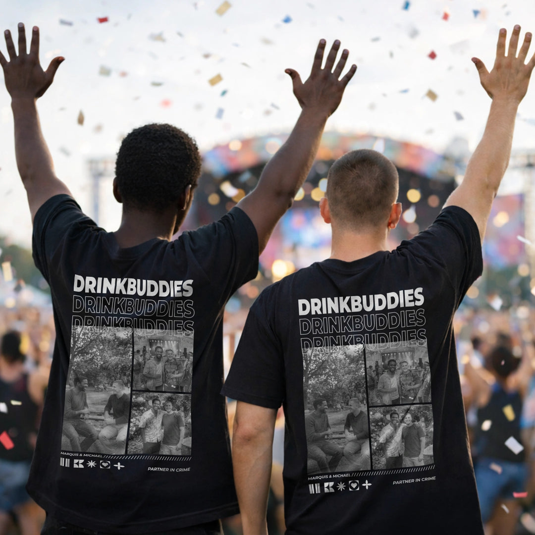 Personalized T-Shirt "Drinkbuddies"