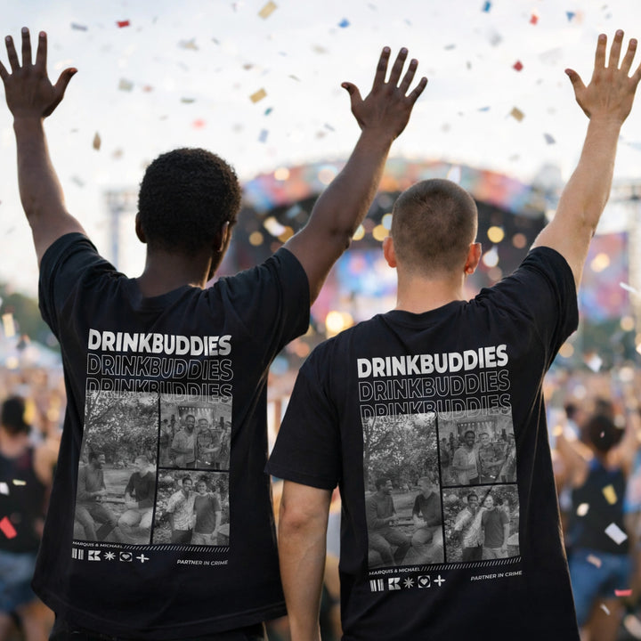 Personalized T-Shirt "Drinkbuddies"