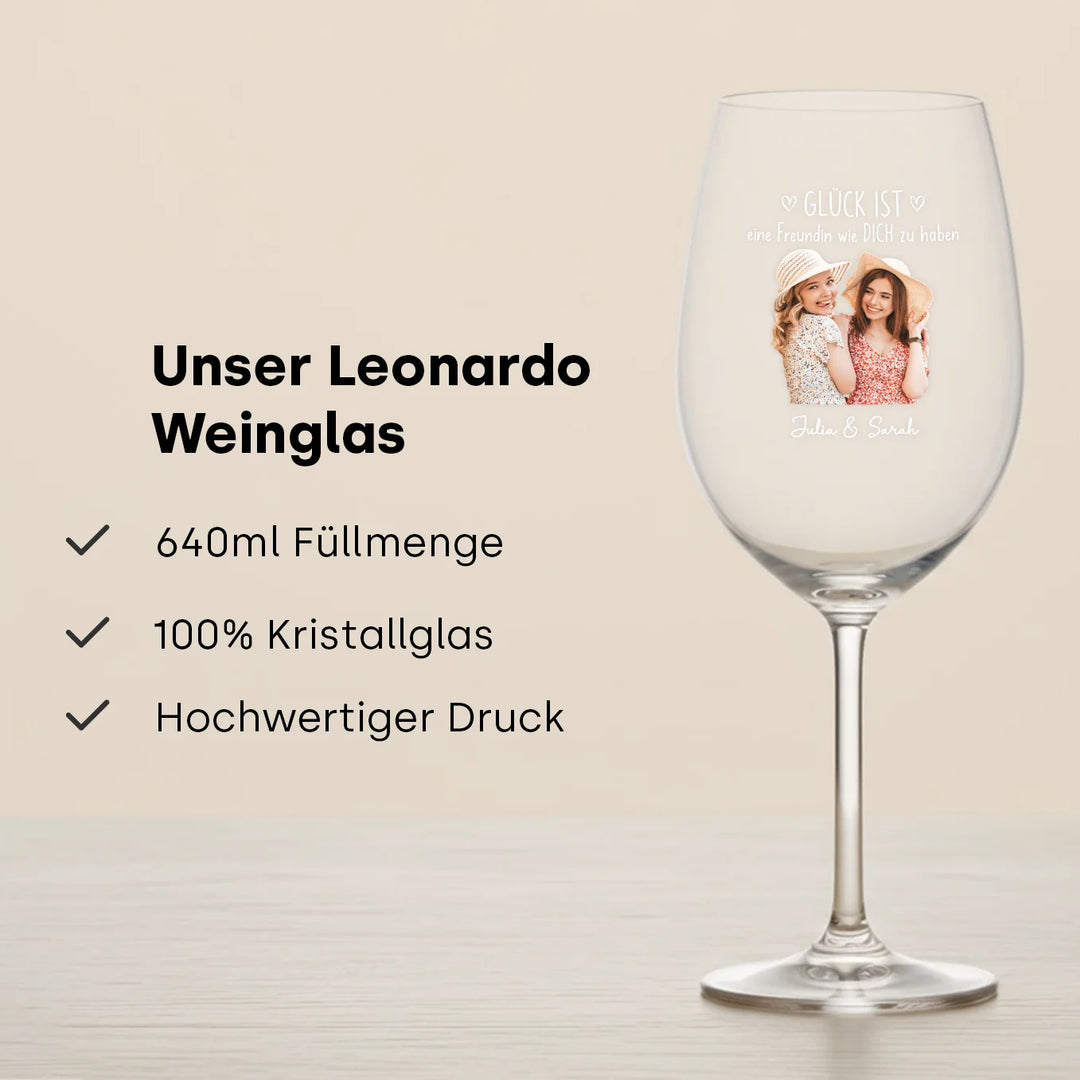 Personalisiertes Weinglas "Beste Freunde"