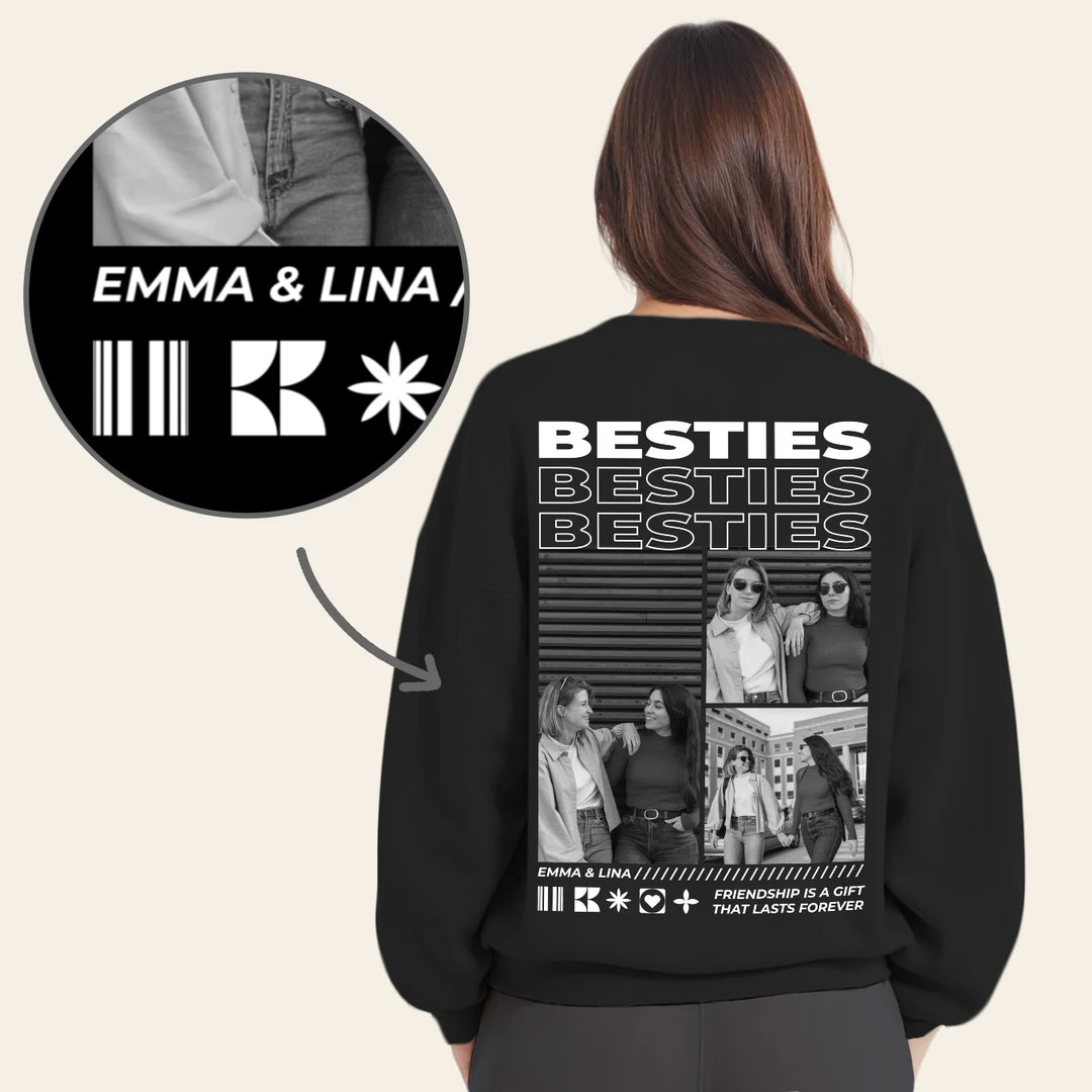 Personalisierter Sweater "Besties"