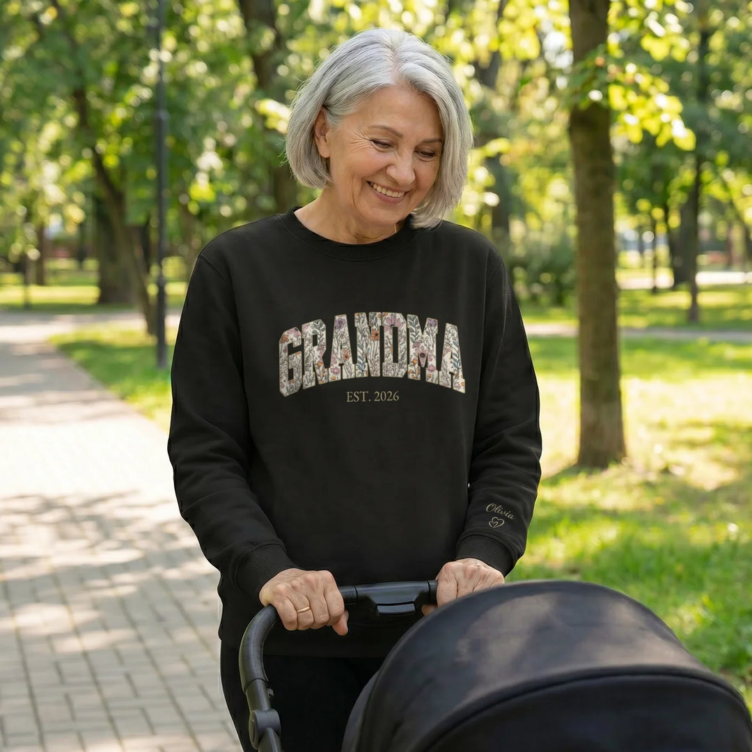 Personalized Sweater "Grandma’s Garden"