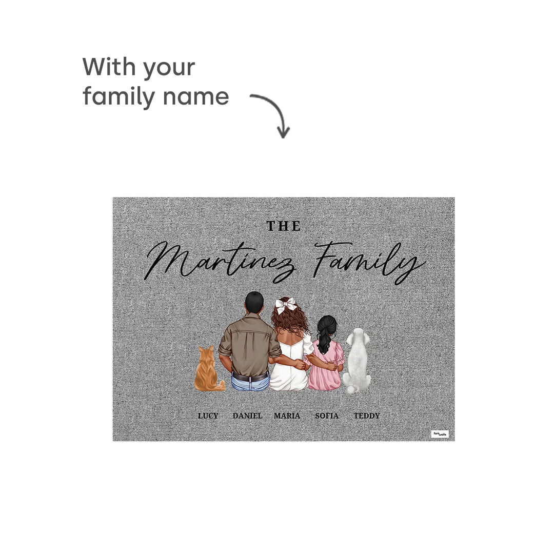 Personalized Doormat "Family"