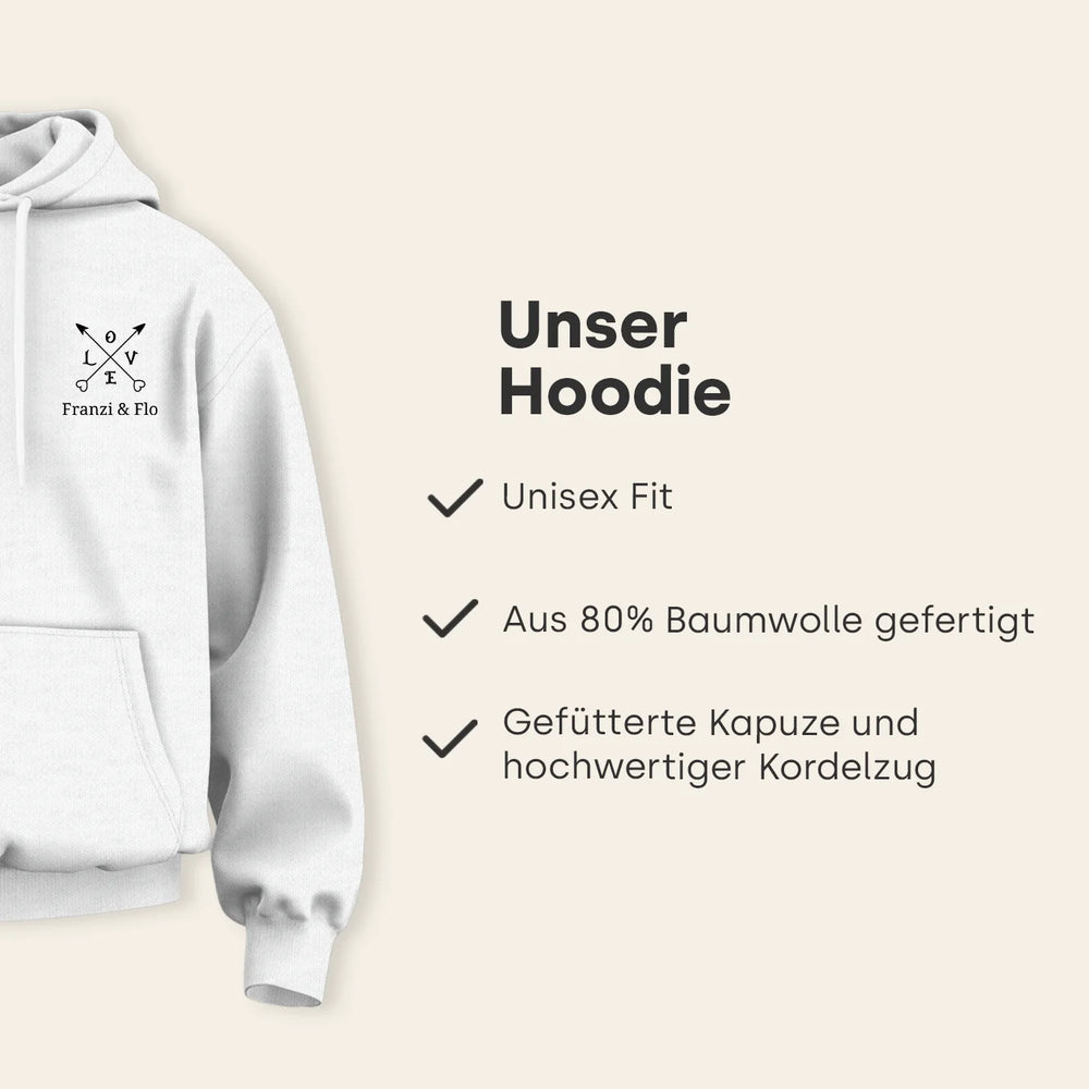 Personalisierter Hoodie "Love"