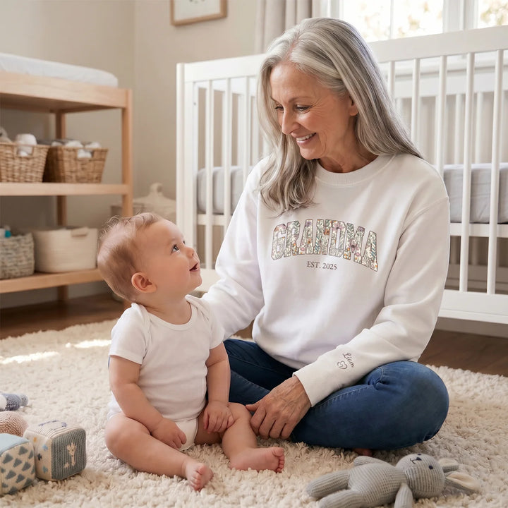 Personalized Sweater "Grandma’s Garden"