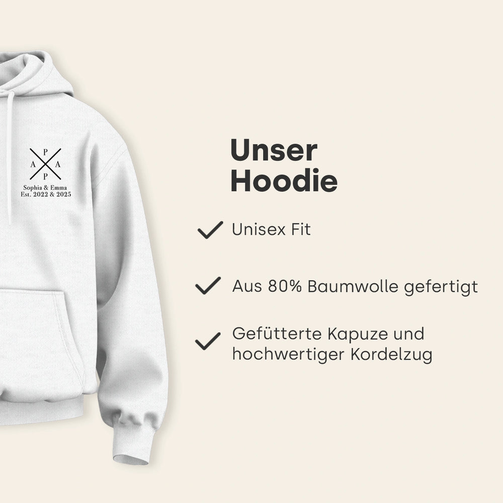 Personalisierter Hoodie "PAPA"