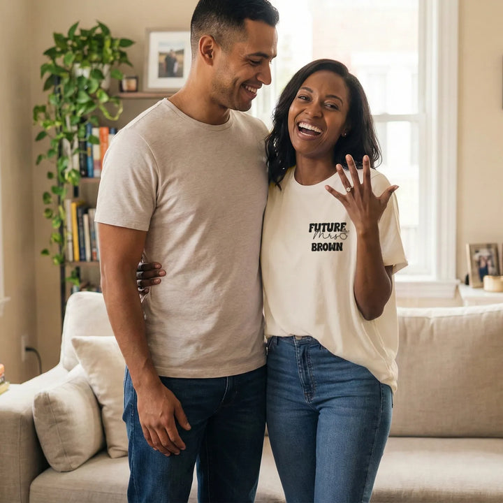 Personalized Oversized T-Shirt "In My Engaged Era"