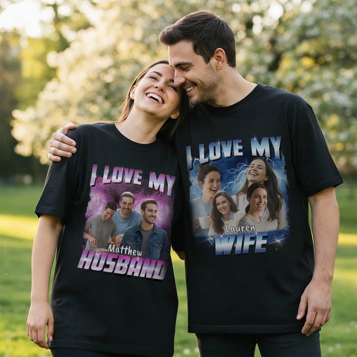 Personalized Oversized Vintage Bootleg T-Shirt – "Girlfriend" Edition