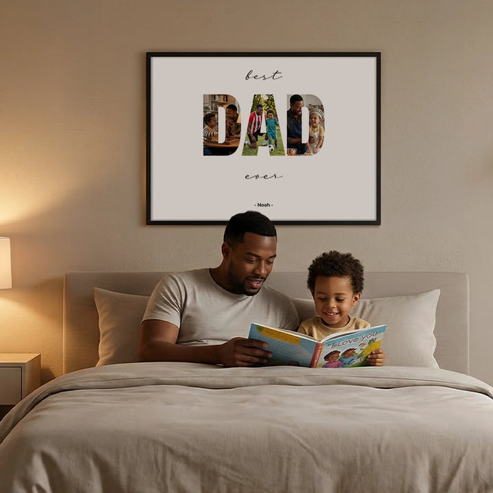 Personalized Photo Poster "Dad Word"