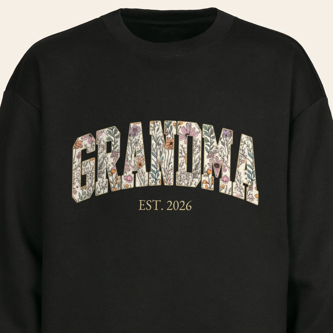 Personalized Sweater "Grandma’s Garden"