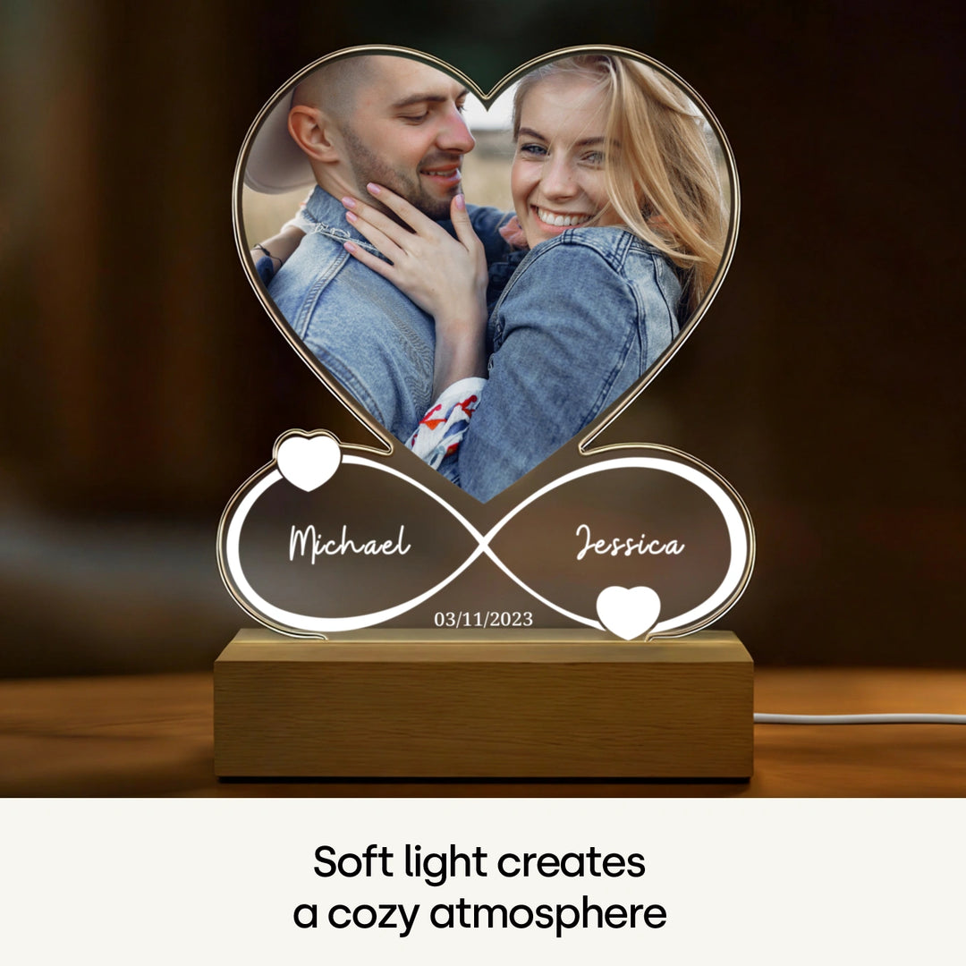 Personalized Acrylic Light "Forever" | Night Light, Decorative Light