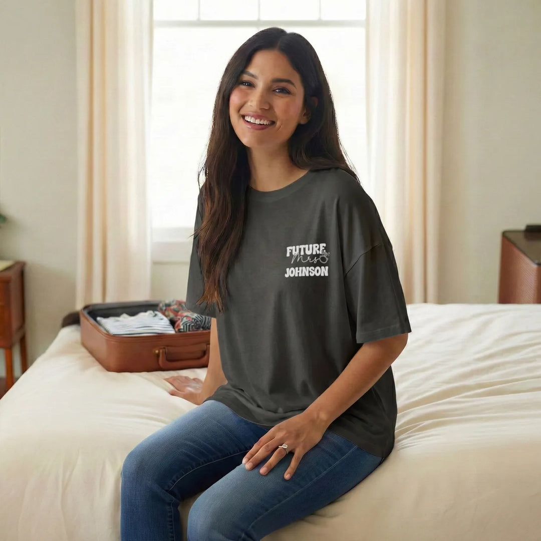 Personalized Oversized T-Shirt "In My Engaged Era"
