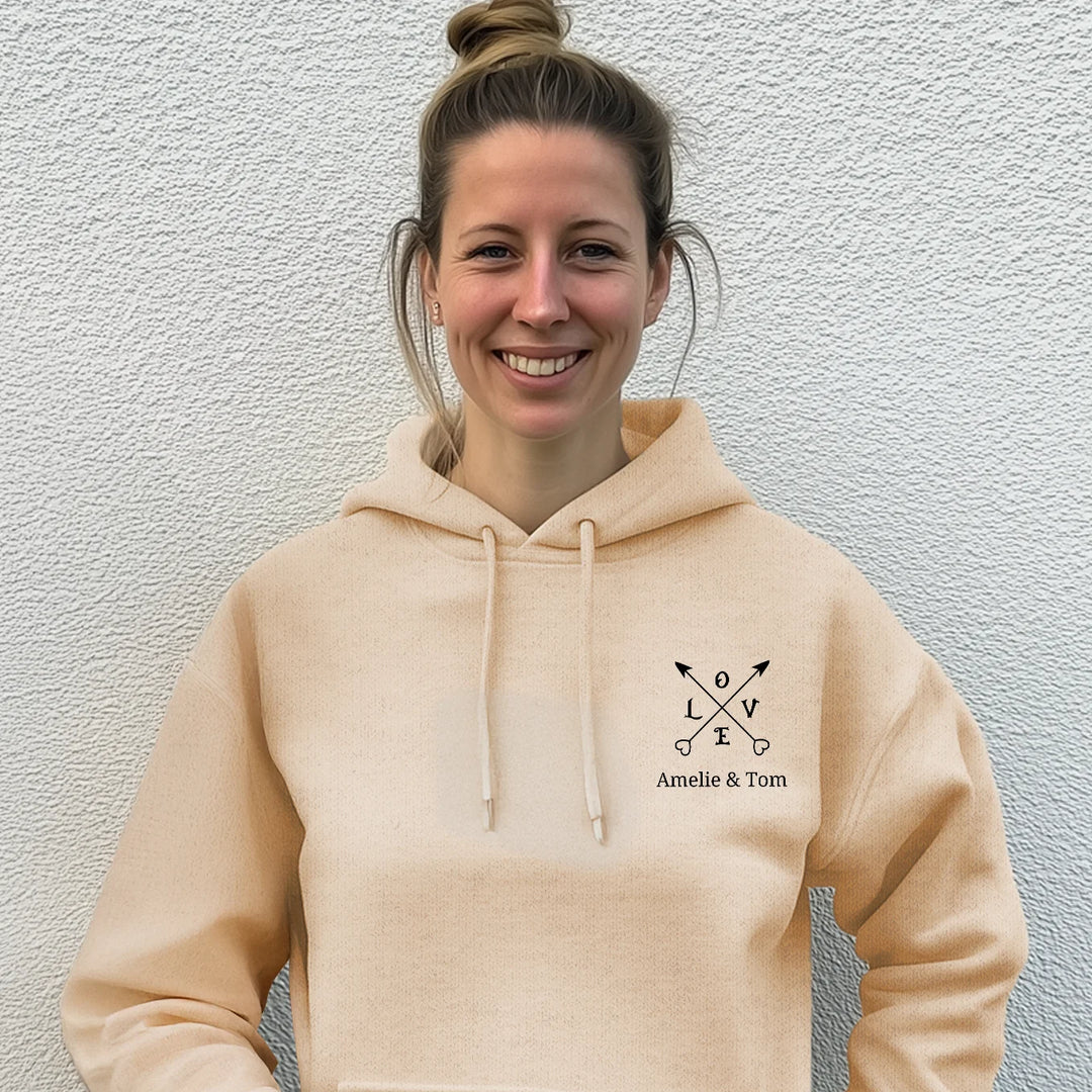 Personalisierter Hoodie "Love"