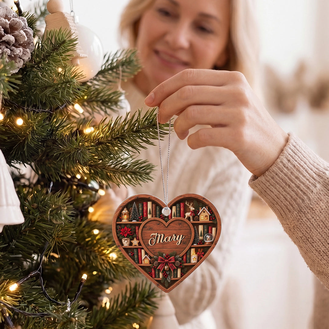 Personalized Christmas Tree Ornament "Books"