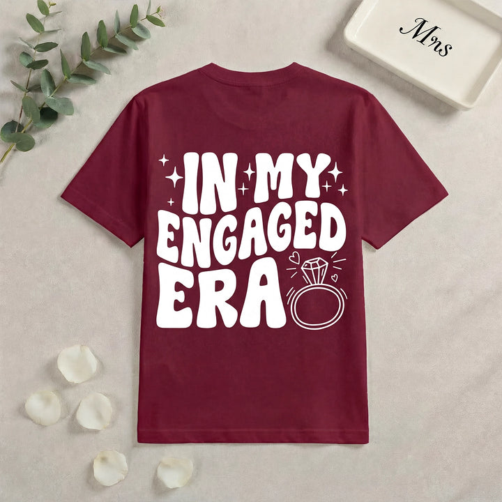 Personalized Oversized T-Shirt "In My Engaged Era"