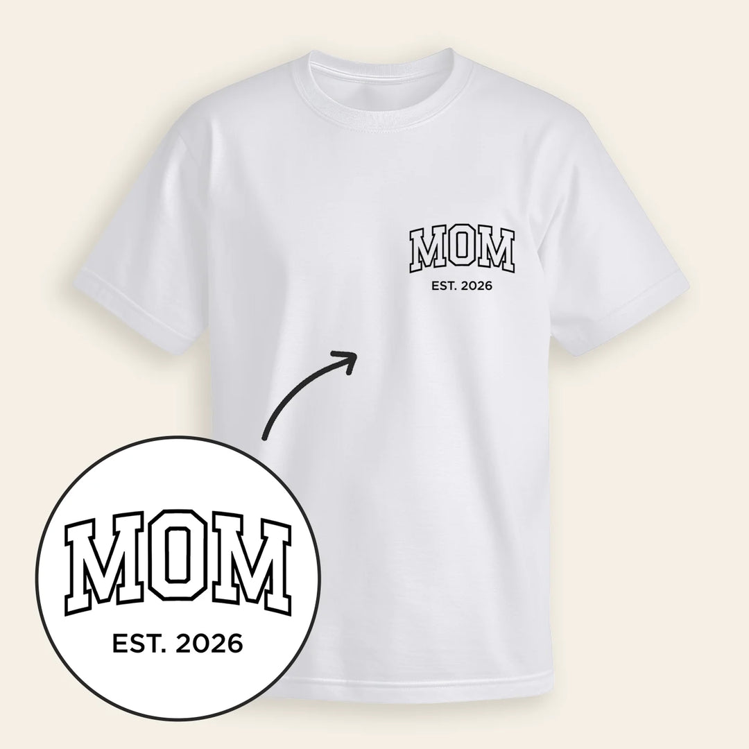 Personalized Matching Oversized T-Shirts Mom / Dad