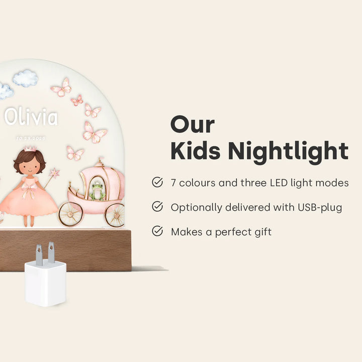 Personalized Night Light "Princess Dream"