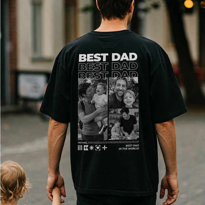 Personalized "Dad" Photo T-Shirt