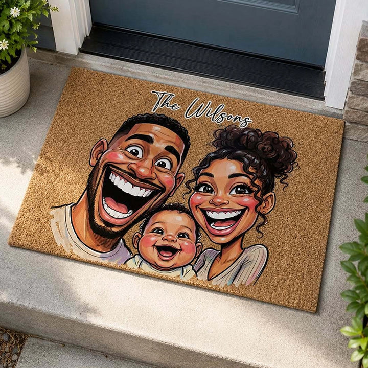 Personalized Doormat "Sketch Family"