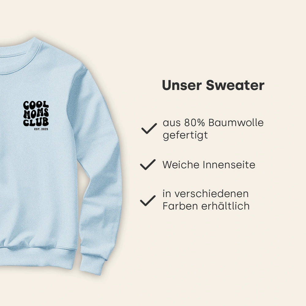 Personalisierter Sweater "Cool Moms Club"