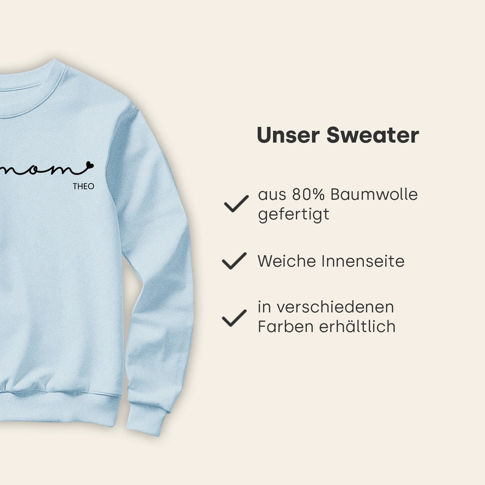 Personalisierter Sweater "Boy Mom"