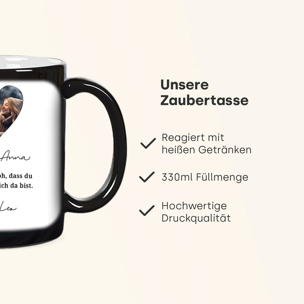 Zaubertasse "Danke"
