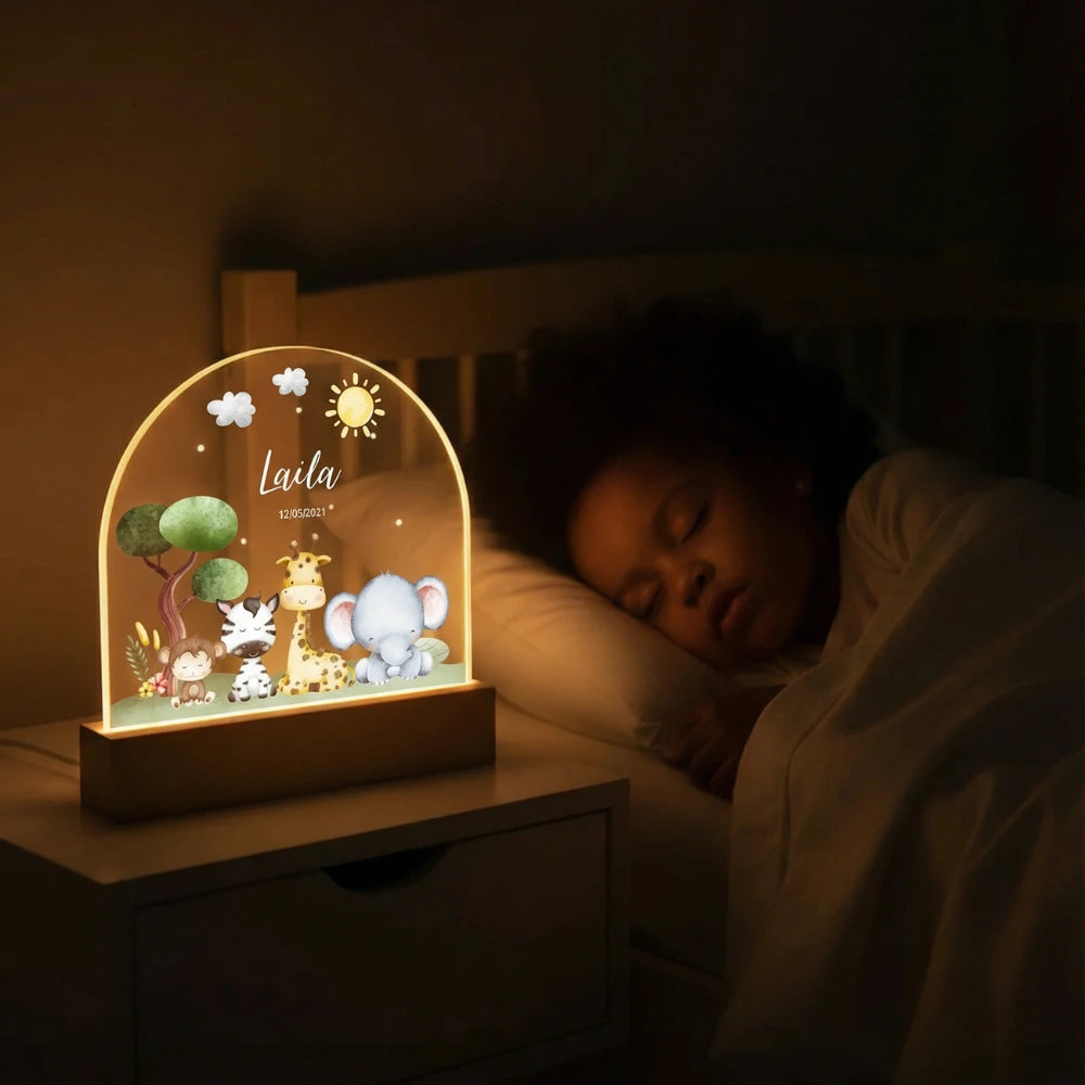 Personalized Night Light "Safari"