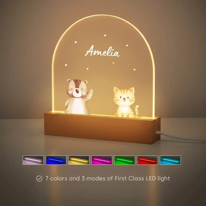 Personalized Night Light "Dream Animal"