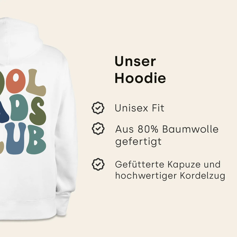 Personalisierter Hoodie mit Namen "Cool Dads Club"