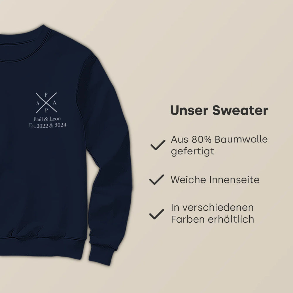 Personalisierter Sweater "PAPA"