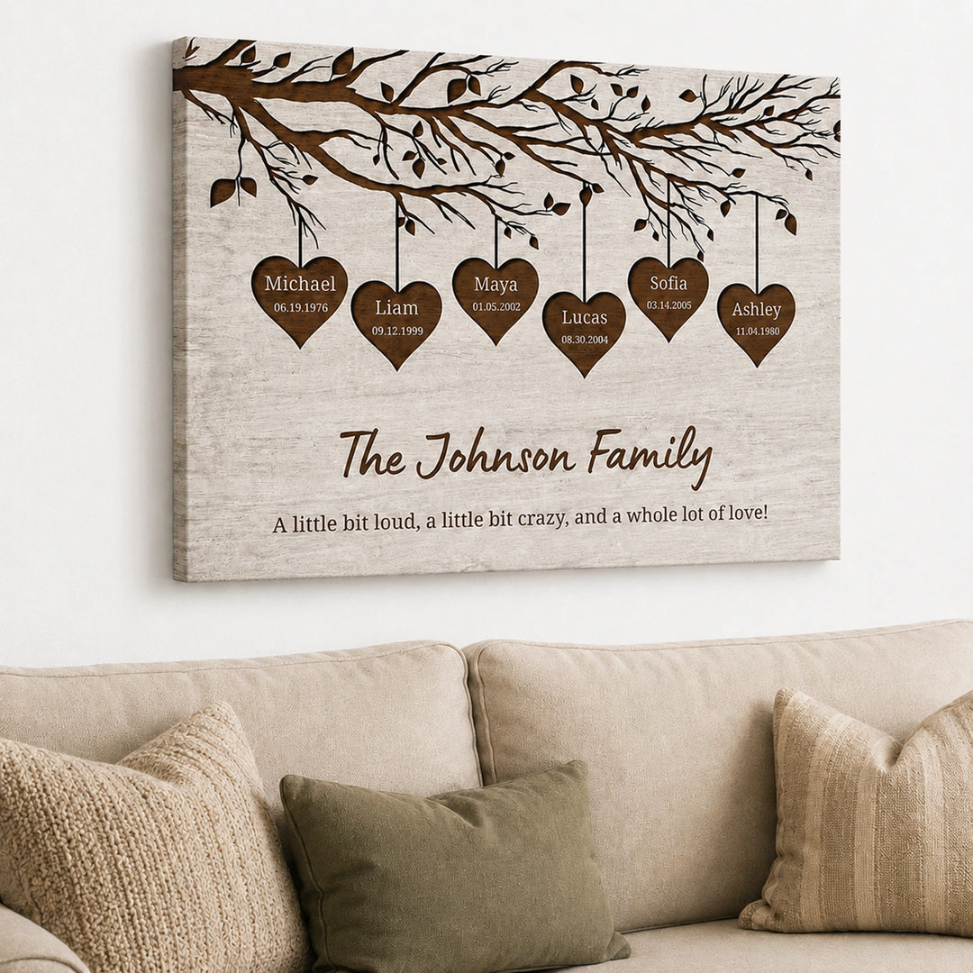 Personalized Canvas "Our Family"