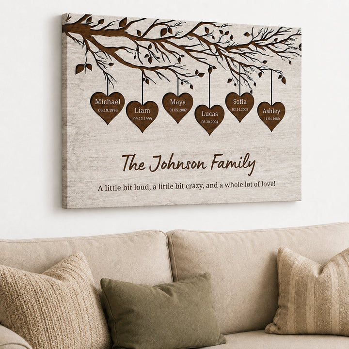 Personalized Canvas "Our Family"