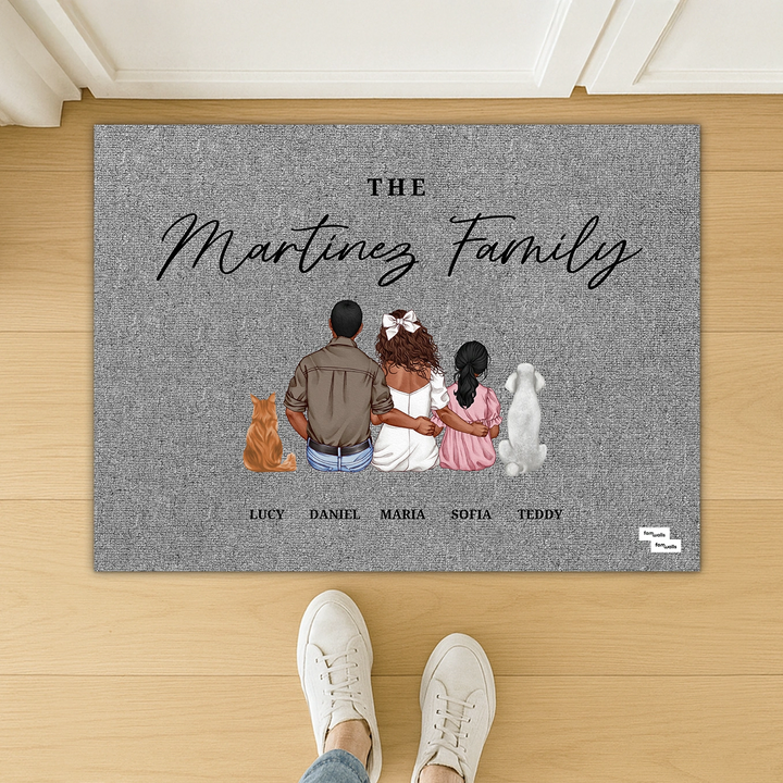 Personalized Doormat "Family"