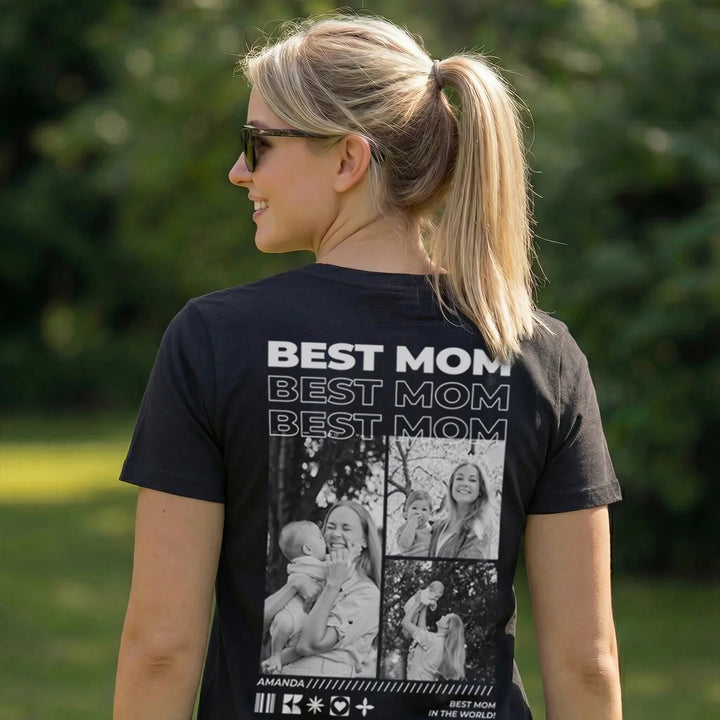 Personalized T-Shirt with Photos "Mom"