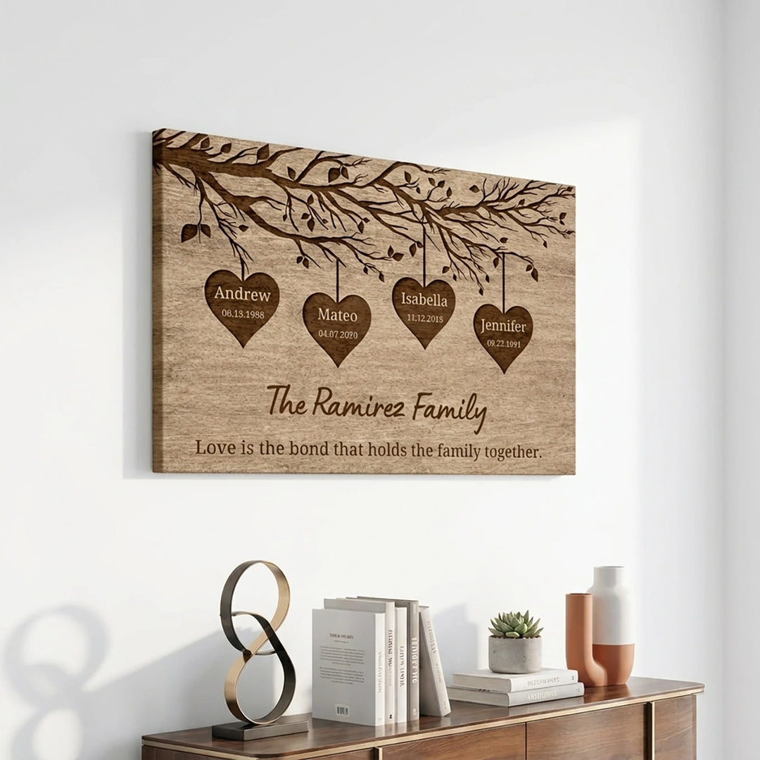 Personalized Canvas "Our Family"