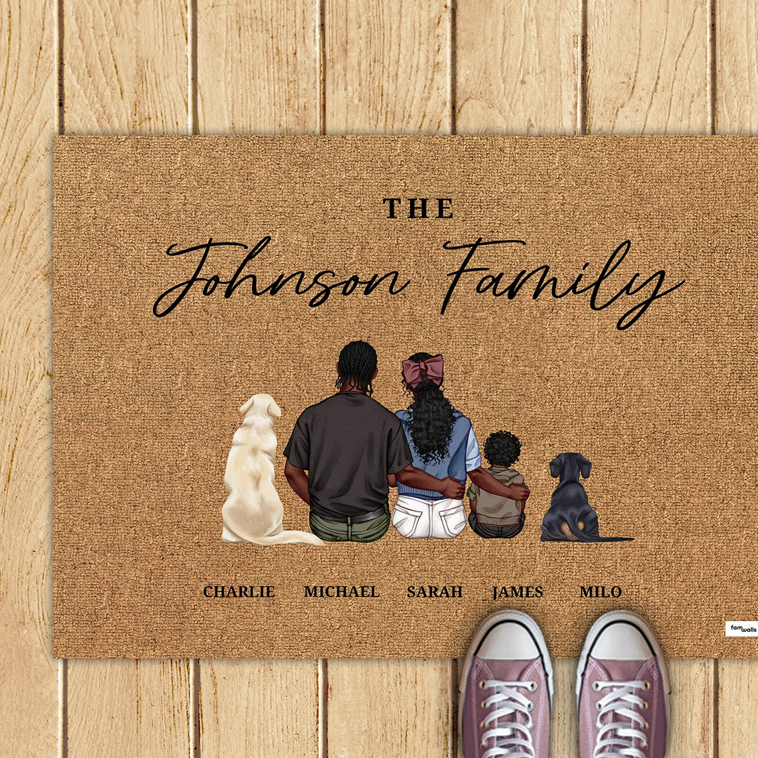 Personalized Doormat "Family"