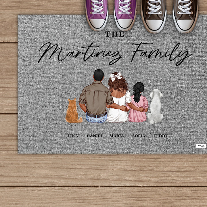 Personalized Doormat "Family"